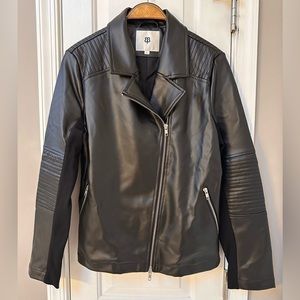 NWOT Large Betabrand vegan leather moto jacket